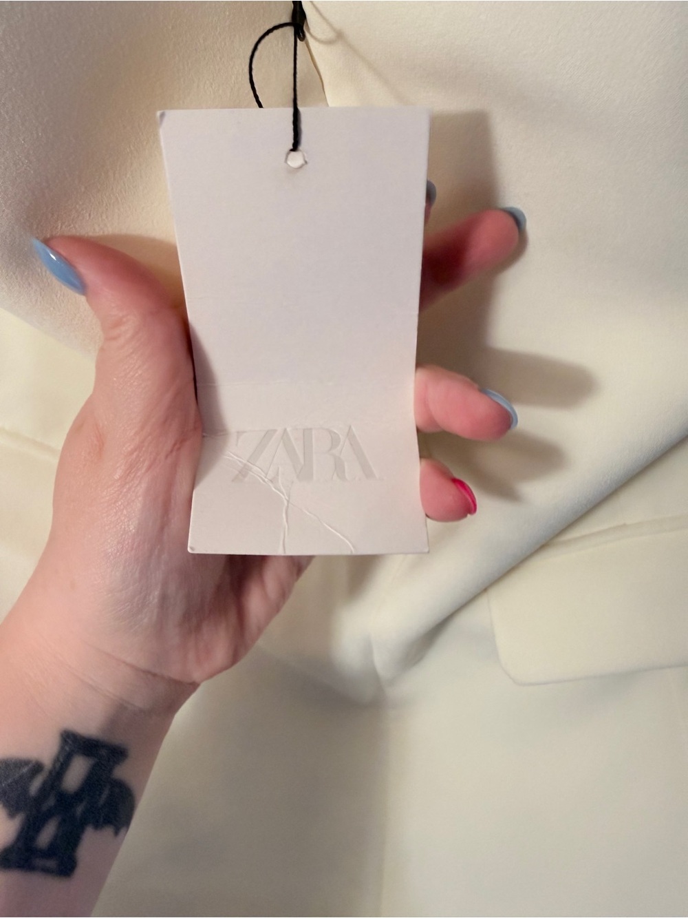 👚 Zara Strapless Ivory Top with Flap Pocket Detail - Worn once - Picture 5 of 9
